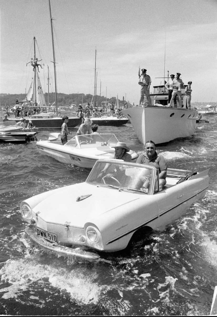 1971 Sydney to Hobart car in water