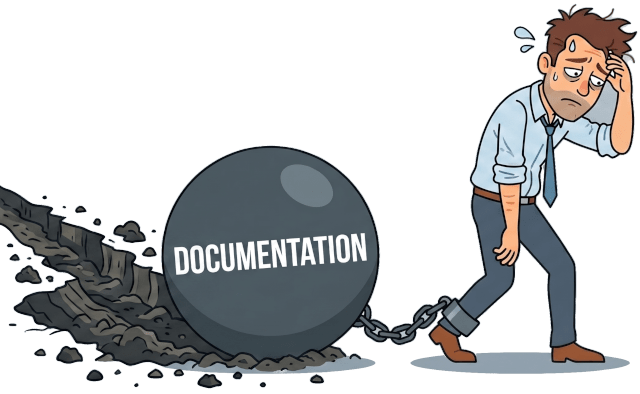 Documentation can be like a ball and chain